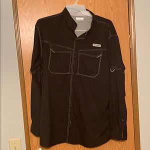 Black LS PFG Columbia shirt